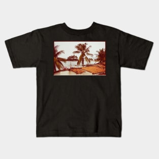 Moody Film Shot of Morro de São Paulo on Stormy Day (Brazil) Kids T-Shirt